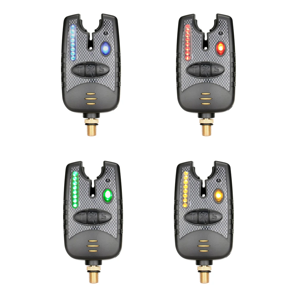 

4pcs/lot Fishing Bite Alarm with 8 LED Light and Adjustable Tone Volume Sensitivity Fish Alert