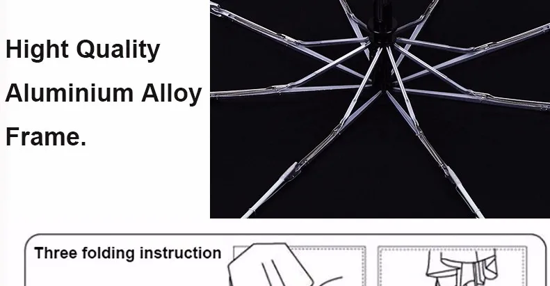 JESSE KAMM новинка для мужчин и дам полностью автоматический алюминий стекловолокно сильная рама тройное складывание компактный большой зонт от дождя