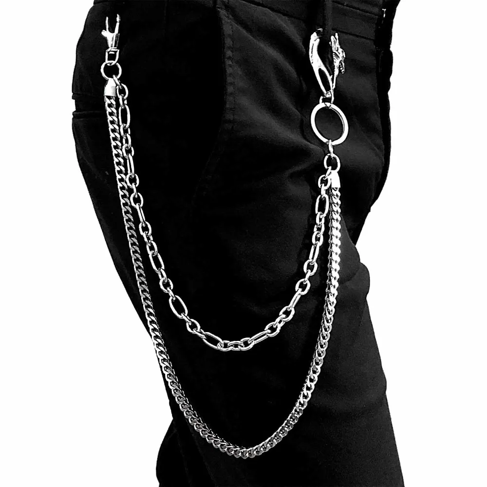 

Stainless Steel Pants Chain Mens Hip Hop Rock Waist Metal Decoration