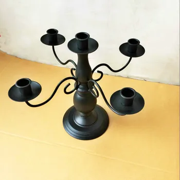 

European Silver Plated Tin Zinc Alloy White Candlestick Candle Long The Modern Classical Model Room Hostel Sentiment 3DZTY57