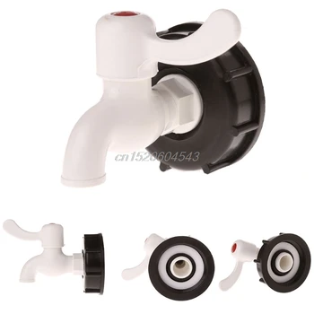 

IBC Tote Tank Food Grade Drain Adapter 2.36" Coarse Thread To 3/4" Garden Hose Faucet Valve R09 Whosale&DropShip