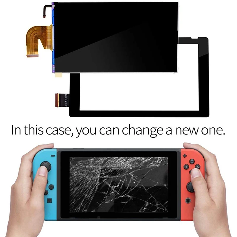 Замена ЖК дисплея и набор преобразователей для nintendo Switch Ns консоли геймпад|Экраны|