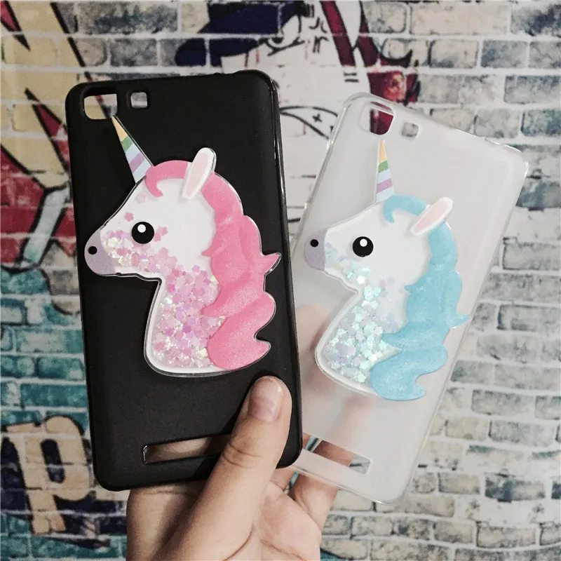 

3D Unicorn Quicksand Liquid Soft Silicone Case for Cubot Rainbow Phone Cover Cartoon Diamond Funda Coque Fashion Para