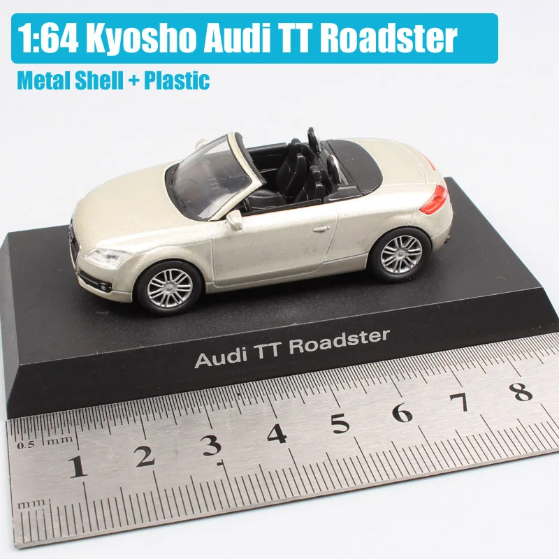 1: 64 Масштаб Мини kyosho A3 sportback A4 Q7 A8 TT купе родстер литая под давлением модель игрушечный автомобиль и автомобиль миниатюрный для детской коллекции - Цвет: Audi TT Roadster gol