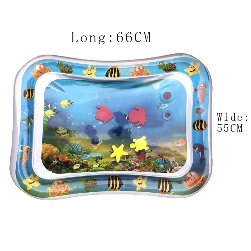 

Baby Inflatable Water Mat Creative Dual Use Toys Baby Inflatable Tummy Toy Water Cushion Pat Pad Tummy Time Toy