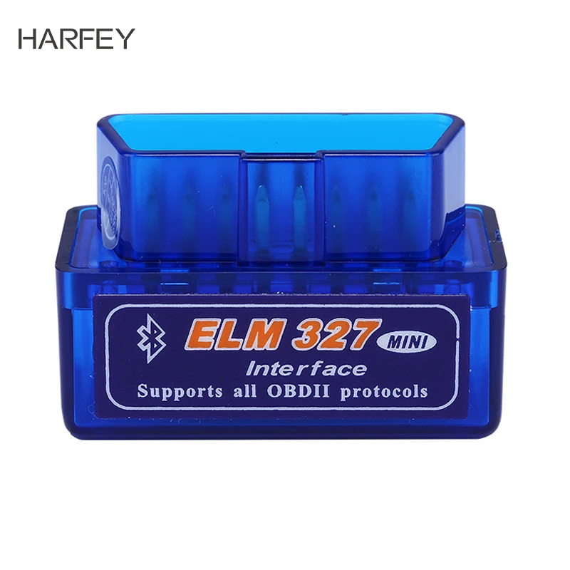 Автомобильный мини сканер Harfey OBD2 ELM327 V1.5 считыватель кодов Bluetooth диагностический