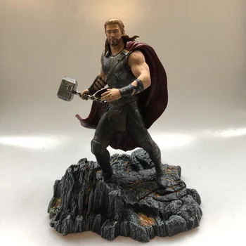 

Original DST Garage Kit Avengers 27cm Marvel Thor with Quake Doll Action Figure with Base Collectible Model Loose Toy