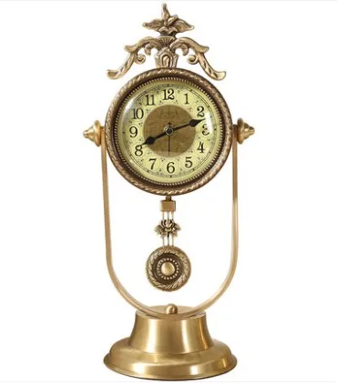 

European Simple Household Luxury Living Room Mute Clock Art Decorative Clock