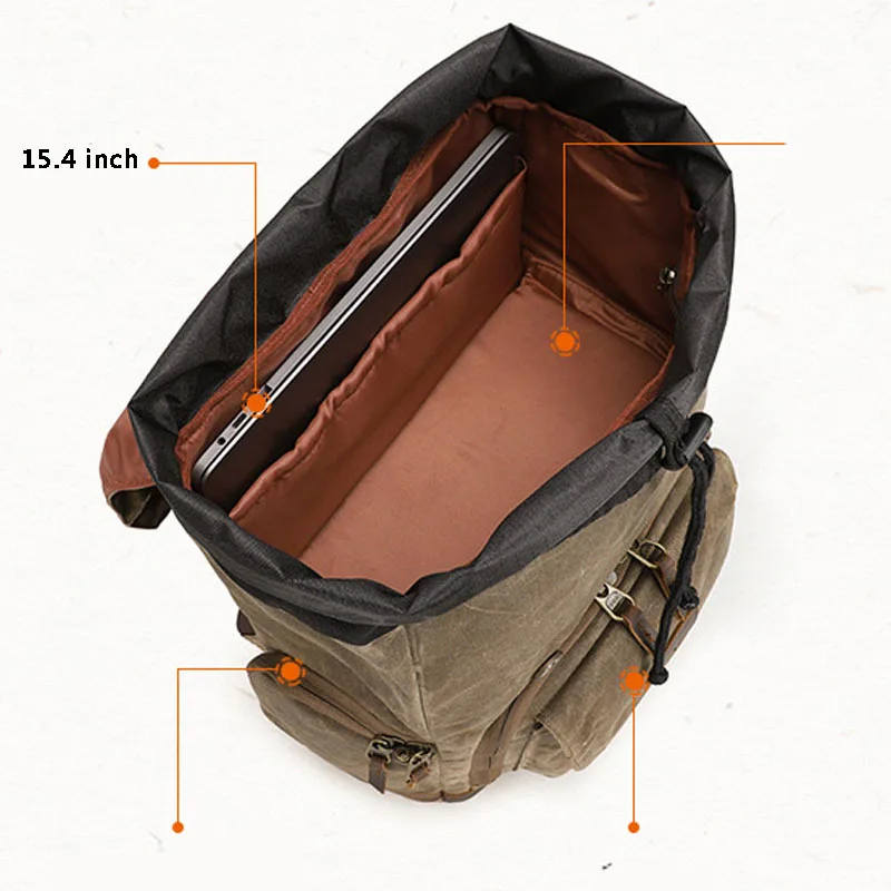 Batik Canvas Waterproof Photography Bag Outdoor Wear-resistant Camera Photo Backpack Men for Shoulders Backpack Camera TravelBag