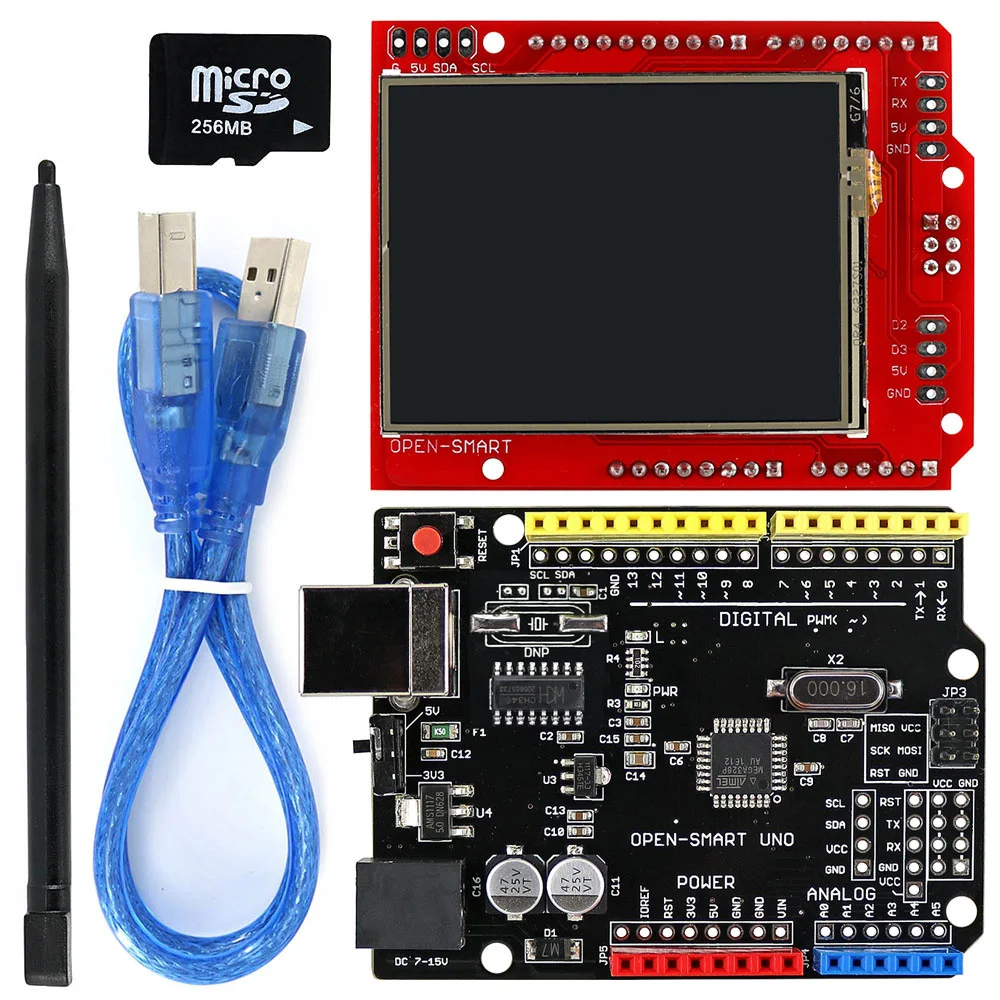 2.2 inch TFT LCD Display module Touch Screen Shield + UNO R3 Kit with USB cable / TF Card / Pen for Arduino UNO R3/ Mega 2560 цена 2.2 inch TFT LCD Display module Touch Screen Shield + UNO R3 Kit with USB cable / TF Card / Pen for Arduino UNO R3/ Mega 2560 цены онлайн