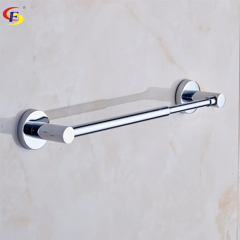 OFYAGE Chrome Bathroom Towel Bar Adjustable Towel Bars Bathroom