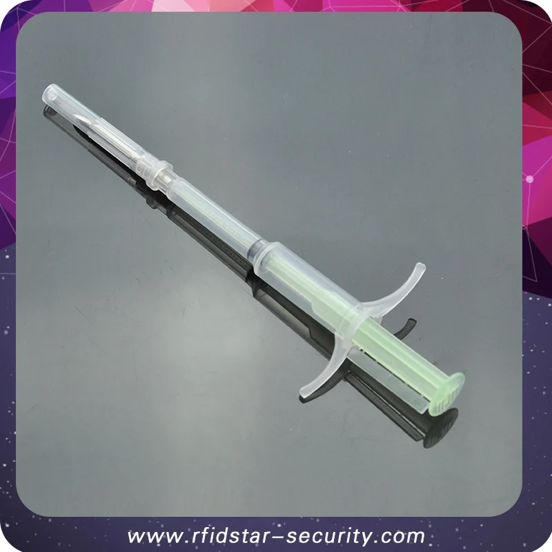 

(40pcs/lot animal Syringe )2*12mm 134.2KHz Stanard ISO Chip EM4305 for pet design reliable