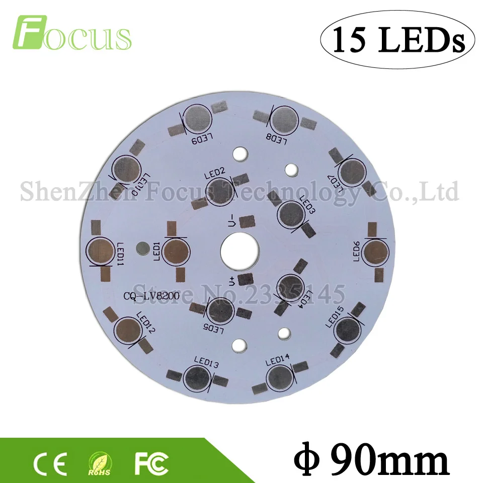 

10pcs 15W LED Heat Sink Bulb lamp plate PCB Palte Base For 1W 3W High Power Chip SMD Diode Aluminum Plate For LED Bulb Spotlight