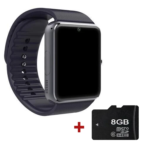 Смарт часы GT08 синхронизации Notifier Bluetooth подключение часы android-телефон Smartwatch поддержка Sim карты наручные PK DZ09 - Цвет: black with 8G