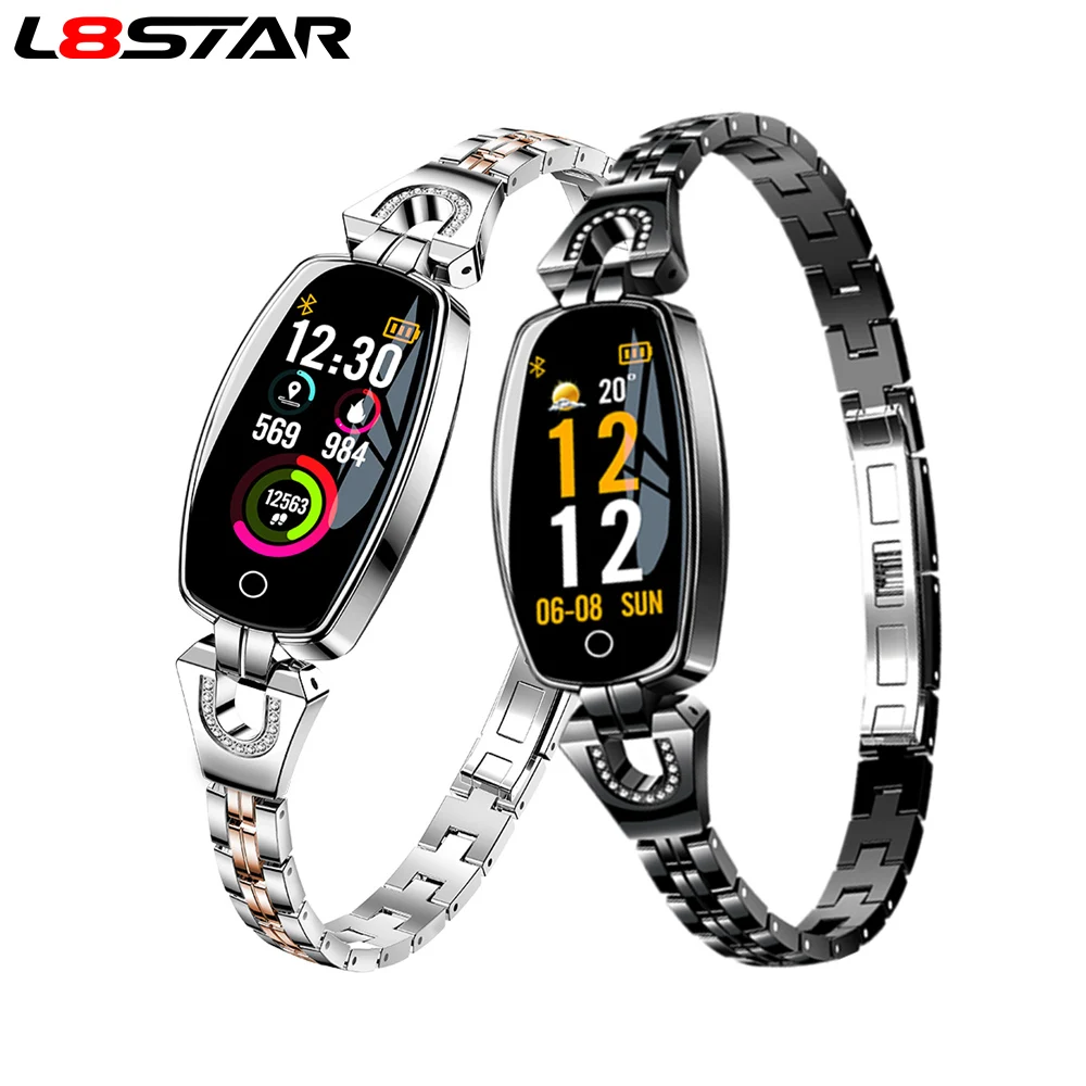 

L8star H8 Smart Bracelet Women fitness tracker blood pressure Monitor smart band waterproof Activity fashion watch for Girls