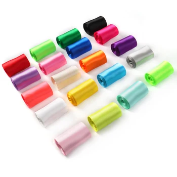 

New Mixed 20Colors/Set 75mm Plain Double Side Plain Satin Ribbon Fabric for Party Gift Wrapping DIY Sewing 5yard/Roll,1Yc6941