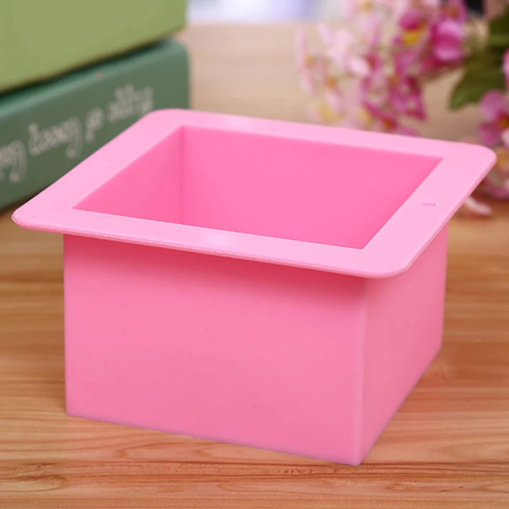 Полезная розовая квадратная силиконовая форма для мыла, силиконовый инструмент для выпечки торта, овальные формы для пудинга и кубиков льда, форма для выпечки хлеба и кондитерских изделий 500 мл