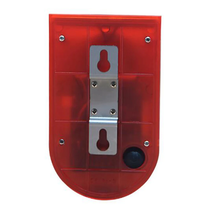 Emissor de Luz Lâmpada de Alarme Ip65 à Prova Diodo Solar Aviso 6led Luz Vermelha Dwaterproof Água Sensor Movimento Cautela Luzes Lugar Secreto Parede 110db Som 17 Cheap Lâmpadas solares