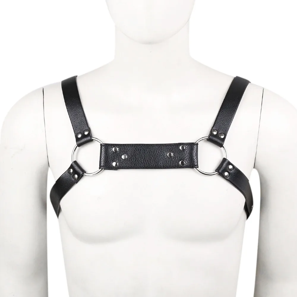 Sex Toys Men's Leather Ties with SM Strap Adult Couples Sex Products Increase Stimulus For Male New AV Adult Sexy Product B40