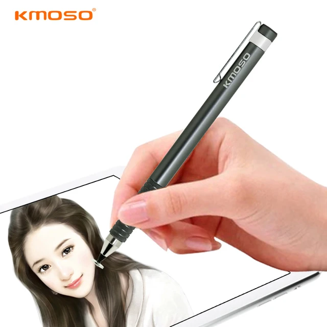 Universal Aluminum Alloy Touch Screen Stylus Capacitive Pen For ASUS Tablet pc ,Metal Pencil With Clip For Mobile phone Portable