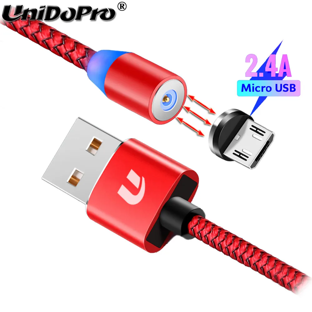 Светодиодный магнитный кабель Micro USB для ASUS Zenfone Live L2 SD425 SD430 MAX Shot PLUS M2 ZB634KL Max Pro M1
