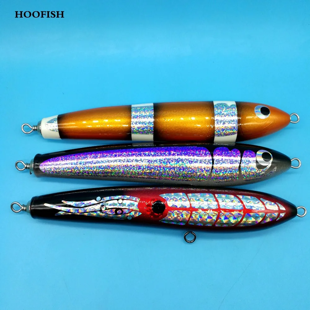 HOOFISH 1 шт. Stickbait GT поверхность Троллинг приманка для рыбалки карандаш 85 г/20 см 3 цвета ручная работа жесткая приманка