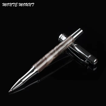 

Diamond Clip Black Rollerball Pen Luxury 0.5mm Good Writing Metal Writing Pens for Business Office Gift with an Box