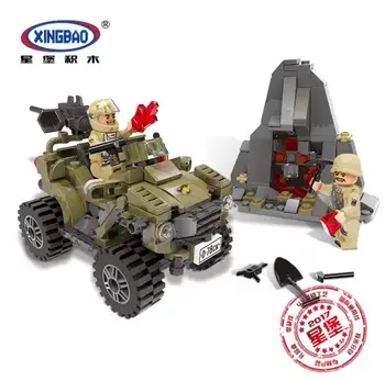 

XINGBAO 06010 347Pcs Military Series The Oprah Sand Car Set Building Blocks Educational DIY Bricks Toys For Children Boys Gifts