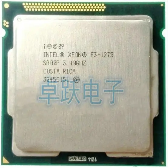 Процессор Intel Xeon E3-1275 E3 1275 e3 1275 четырехъядерным процессором LGA1155 Настольный Процессор должным образом настольный процессор может работать