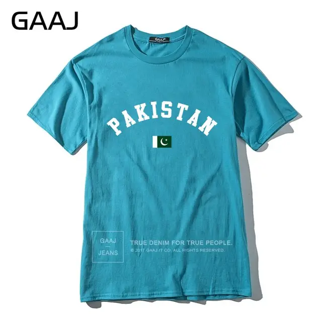 Pakistan Flag Men T Shirts Clothing Streetwear Print Letter Northern