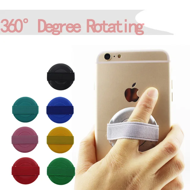 5 PCS/Lot Practical 360 Degree Elastic Finger Phone Holder Bandage Single Hand Operator Grip For