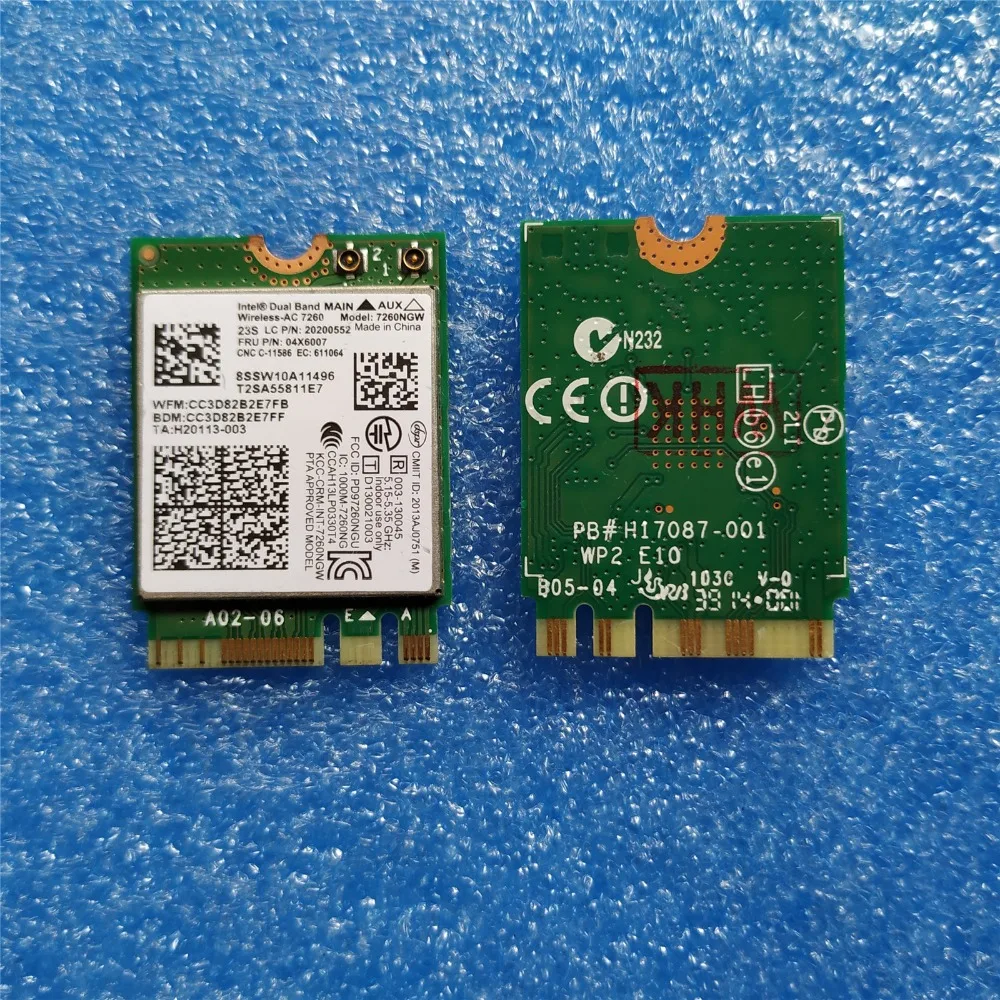 Двухдиапазонная Беспроводная AC 7260 WiFi + Bluetooth 4 0 комбинированная карта Intel для Lenovo