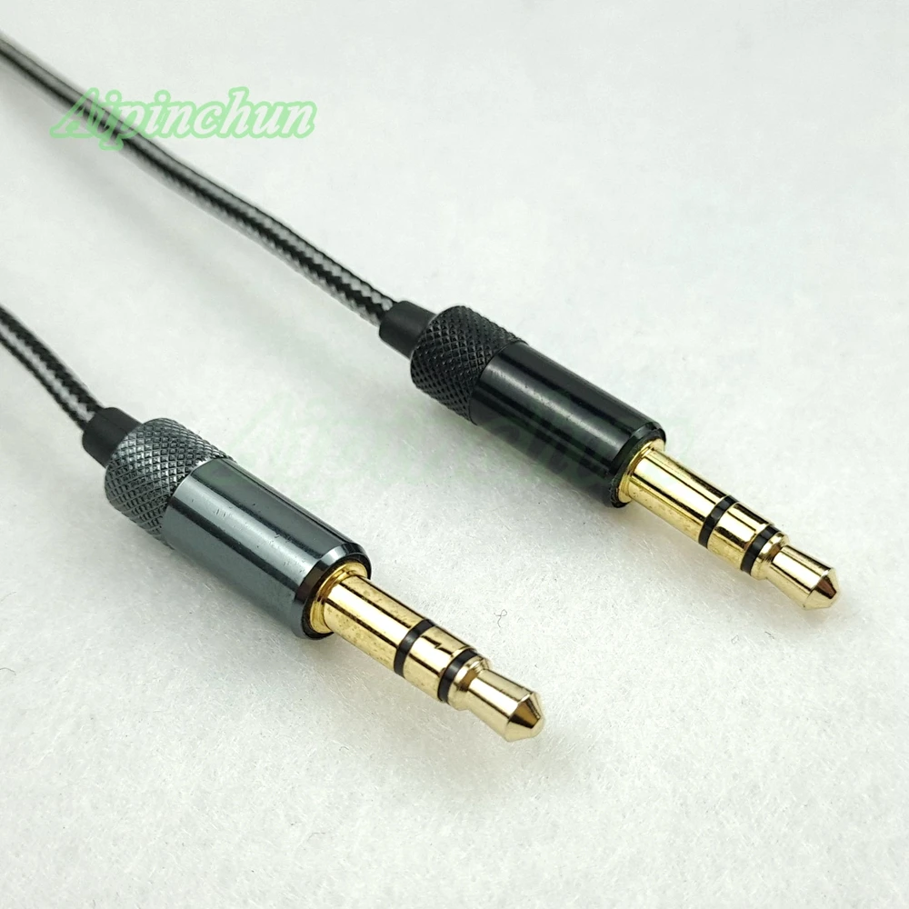 Aipinchun 3.5mm 3극 잭 DIY 이어폰 케이블 헤드폰 수리 교체 와이어 코드 A35