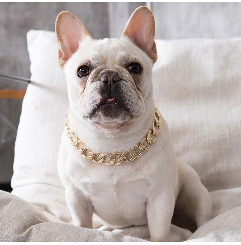 french bulldog gold necklace