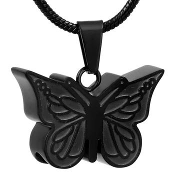 

Buttfly Pendant Memorial Jewelry Stainless Steel Cremation Ash Necklace Pendant for Human\Pet Stainless Steel Necklace