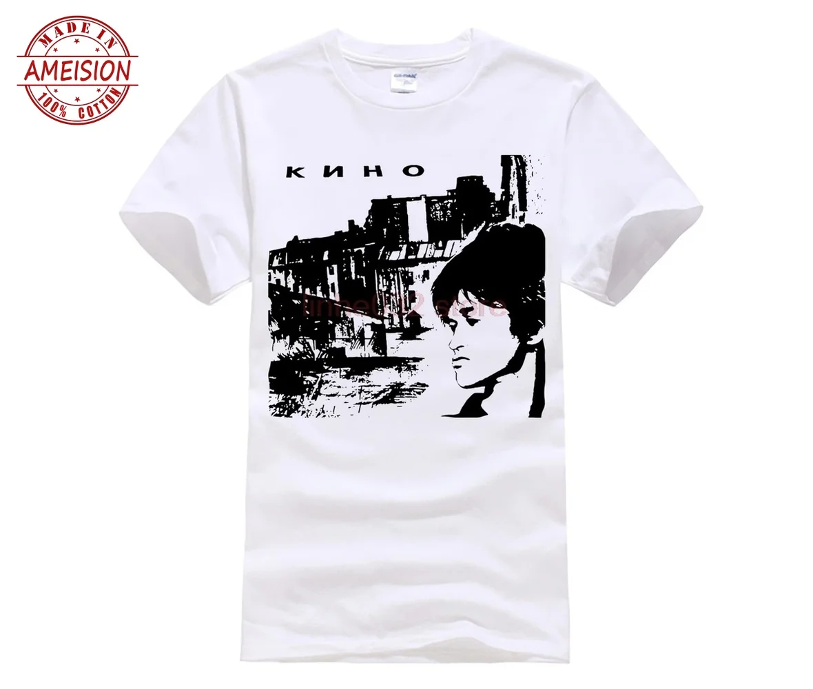 

New Summer anime men clothes 2019 VIKTOR TSOY Russian Garage Punk Rock Band Graphic men t shirt weird boy t-shirt custom cotton