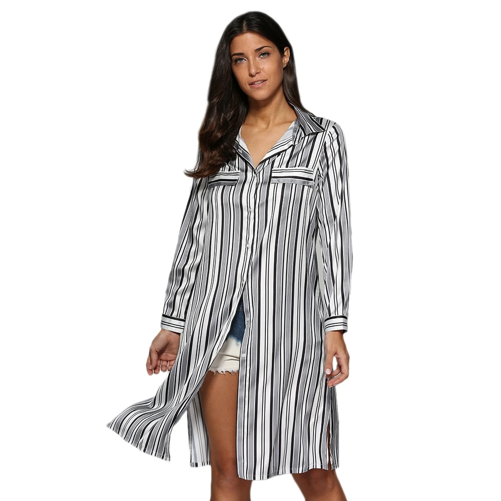 Aliexpress.com : Buy 2017 Womens Casual Long Blouse Street