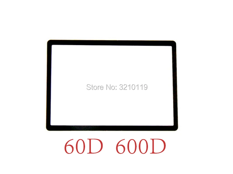 10PCSNew LCD Screen Window Display (Acrylic) Outer Glass For CANON EOS60D 600D EOS Rebel T3i Kiss X5 Protector + Tape | Электроника
