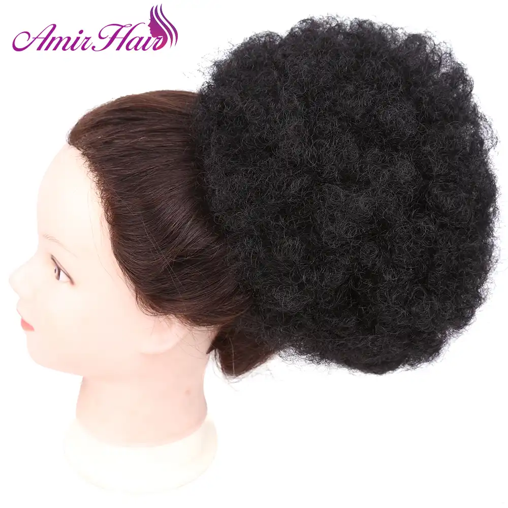 Amir Hair Donut Chignon Curly Synthetic Hair Bun Extensions Updo
