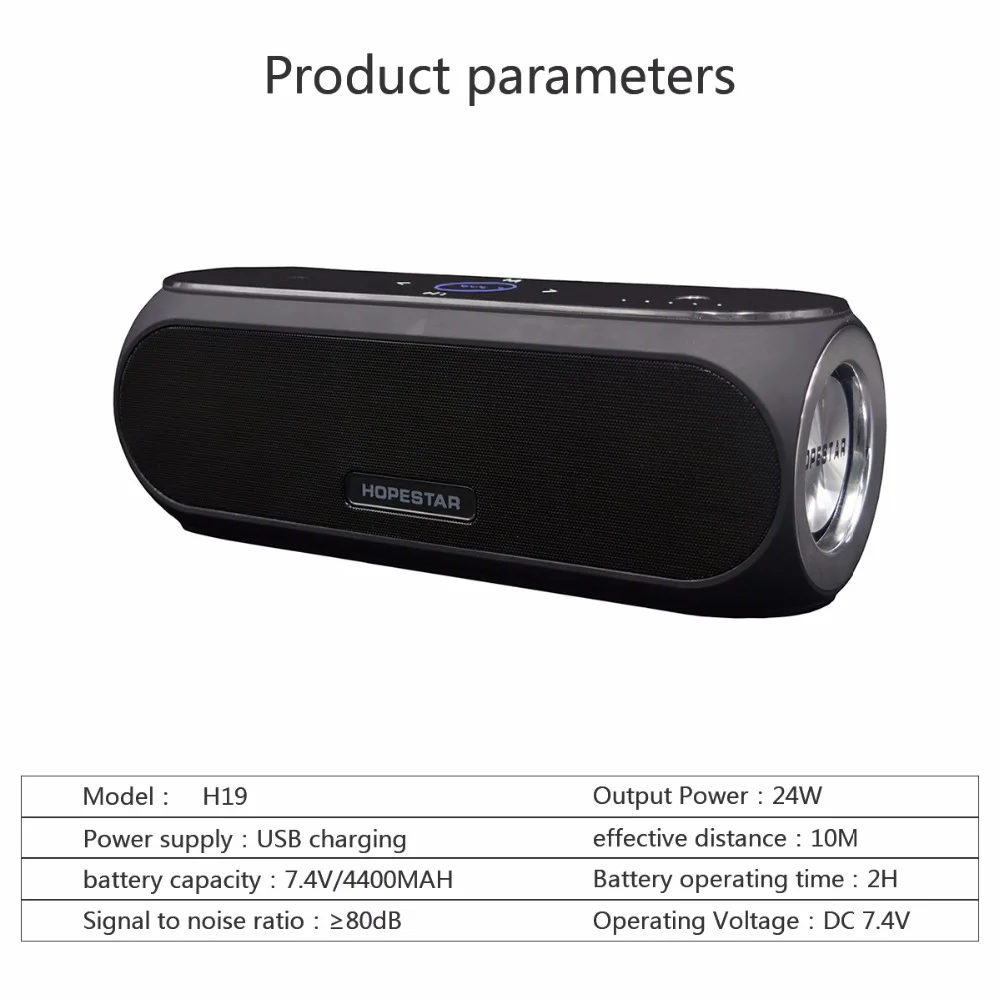 H19 Wireless Bluetooth speaker touch control