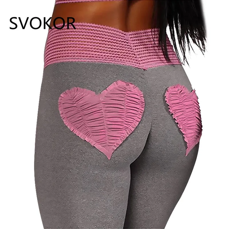 SVOKOR Women Leggings High Waist Push up Fitness Spring
