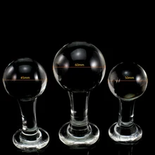 3PCS/lot Big Head Pyrex Glass Anal Plug Butt Beads Crystal Dildo Sex Toys for Women Adult Female Male Masturbation Sex Products
