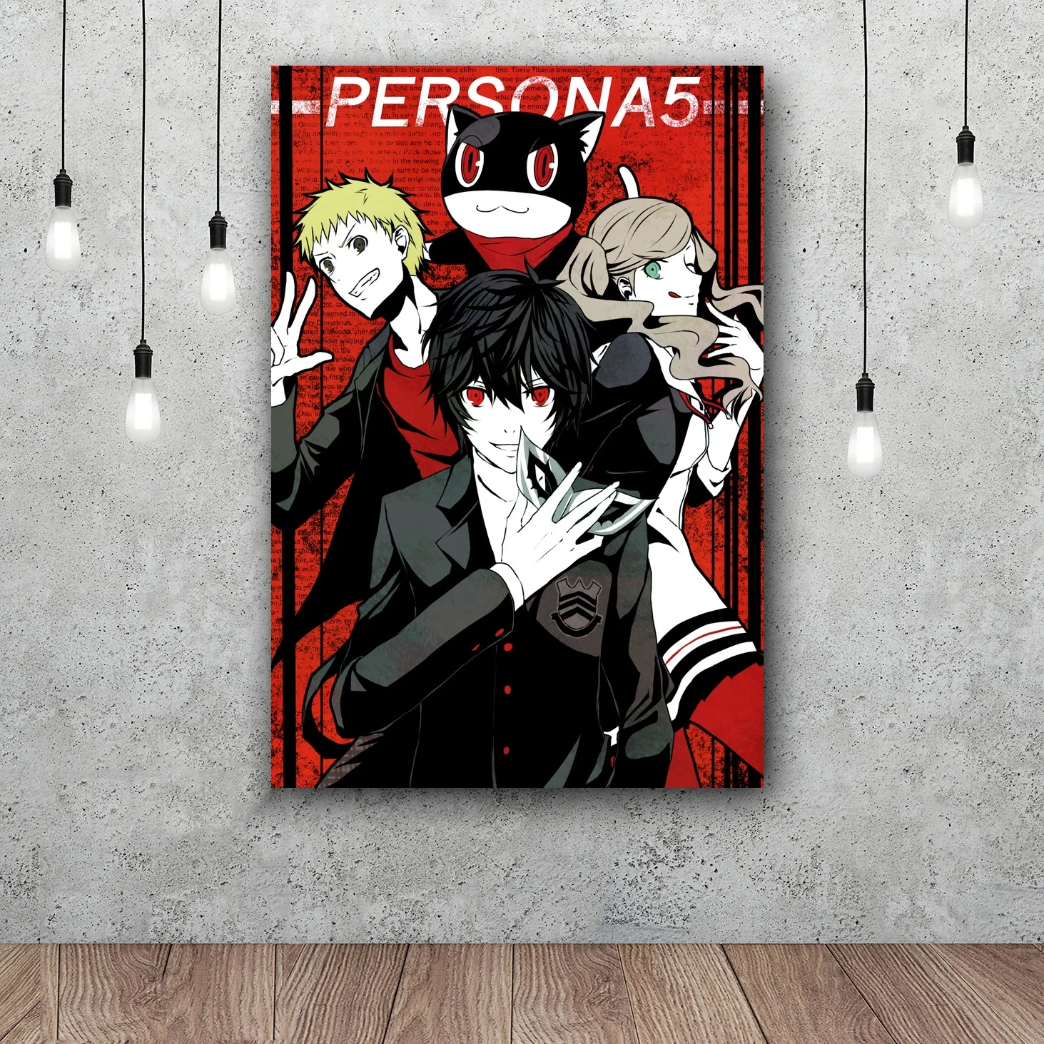 Persona 5 Art Silk Poster Home Decor 12x18 24x36inchin Painting
