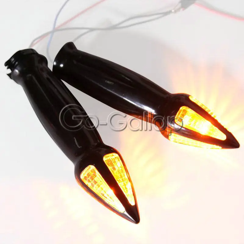 Universal Motorcycle Turn Signals 1 Handlebar Hand Grips 
