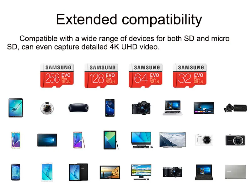 Samsung Micro Sd карты памяти 128 ГБ 64 ГБ 32 ГБ Class10 TF флеш-память SD Card 64 ГБ 32 ГБ C10 SDHC/SDXC U3 UHS-I для мобильного телефона
