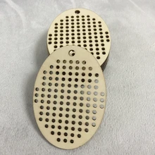 Крестиком кулон Овальный 50 мм крестиком пустой деревянный брелок