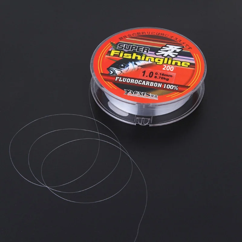 

200M Fishing Tackle Super Strong Fish Lines 100% Nylon Linha Multifilamento Transparent Not Fluorocarbon Fishing Lines TX01