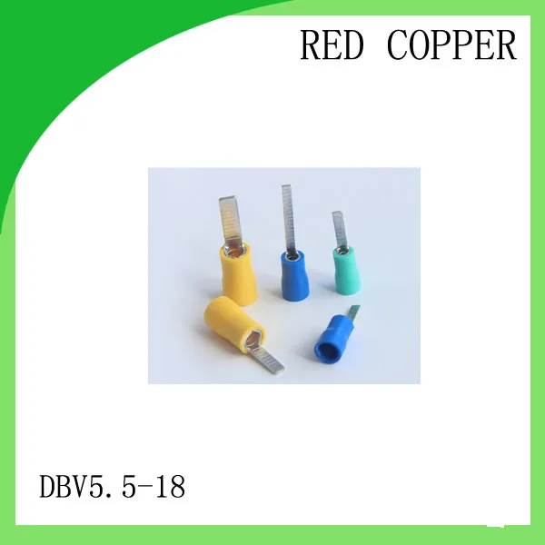 

Good red copper 1000 PCS DBV5.5-18 холоднопрессованный разъем для клемм подходит для предварительно изолированных клемм с чипом 12AWG - 10AWG