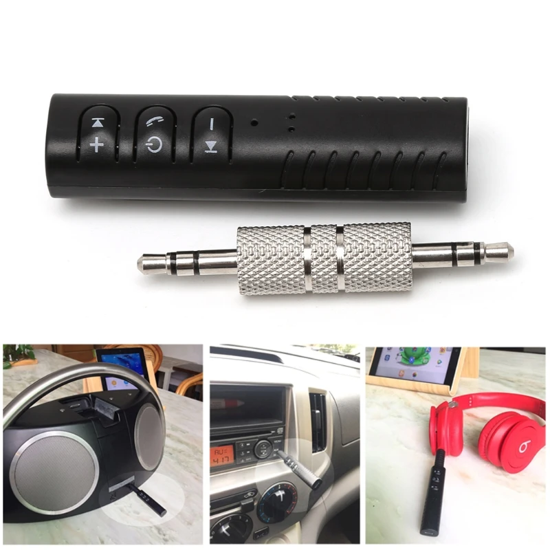Беспроводной Car 4,1 громкой связи Bluetooth аудио Aux приемник адаптер 3,5 мм MP3 плеер Car Kit