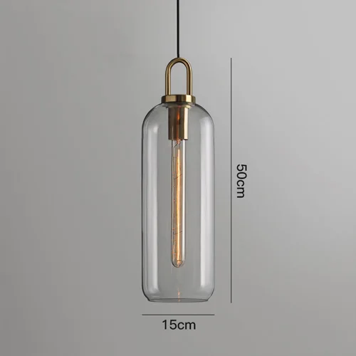 15cm Clear Glass Постмодерн ins подвесные светильники роскошный ресторан лампы скандинавский бар Спальня прикроватный стеклянный шар один подвесной светильник - Цвет корпуса: 15cm Clear Glass